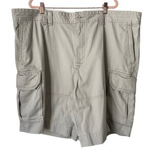 Polo Ralph Lauren Shorts Mens 46B Khaki Cargo Chino Baggy Utility Grunge Cotton